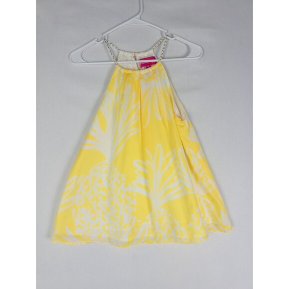 Lilly Pulitzer‎ Sleeveless Halter Blouse Womens SP Yellow Target Collab Coastal - Picture 2 of 7
